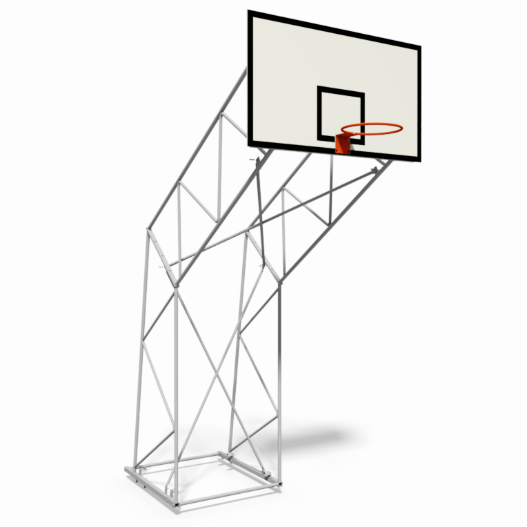 Canestro Basket olimpionico a traliccio ARTISPORT fissaggio a