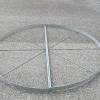 Discus throwing circle made in steel.